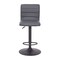 Emma and Oliver Coti Modern Channel Tufted Upholstered Height Adjustable Mid-Back Stool and Pedestal Base with Footrest
